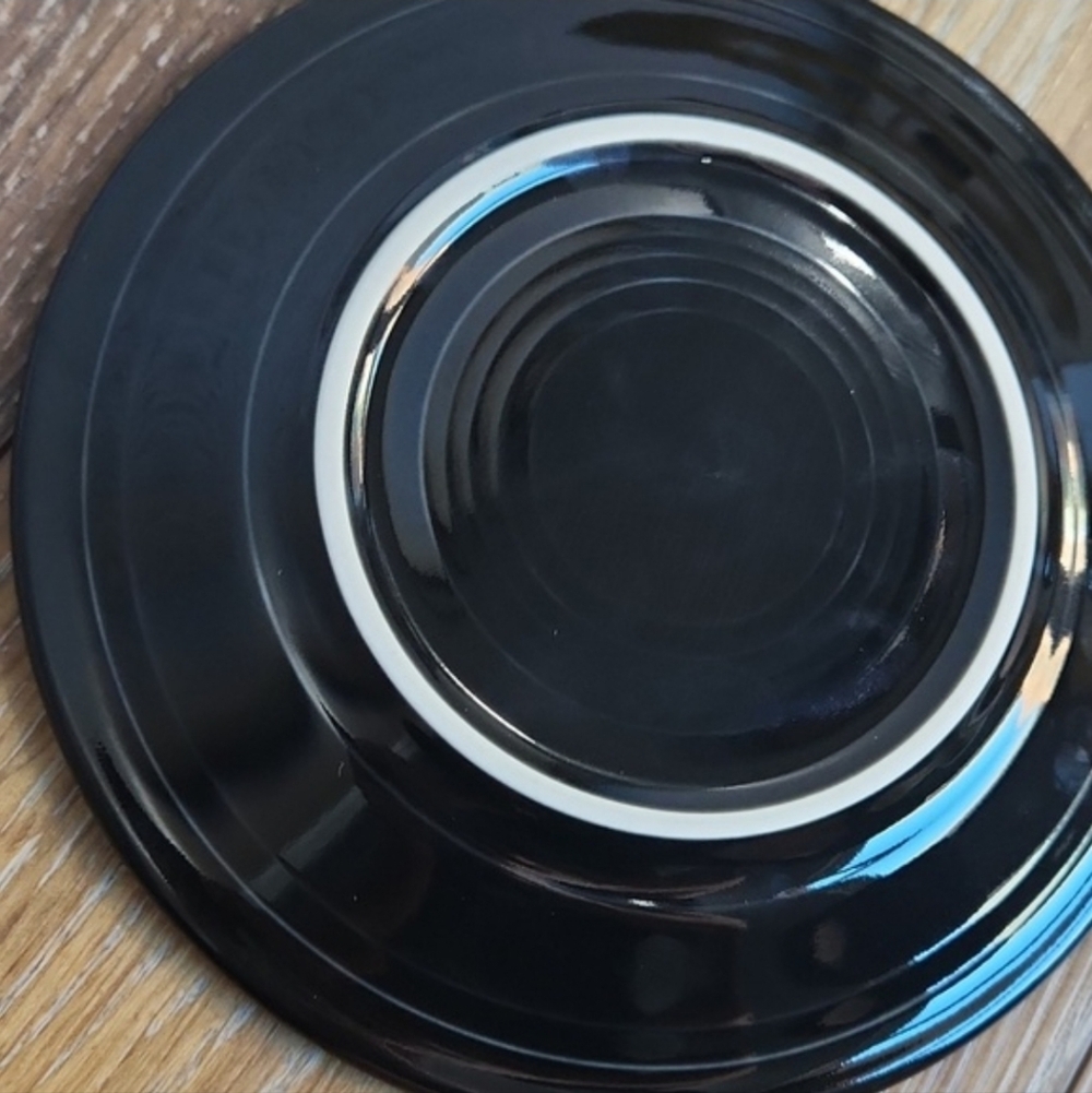 NWOT RETIRED Fiesta Black Salad Plate 7.25 in Fiestaware - Picture 10 of 10